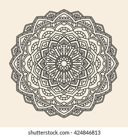 Mandala. Ornamental round pattern.