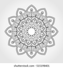 Mandala. Ornamental round pattern.