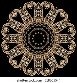 Mandala, ornamental round pattern. Tribal, ethnic, bohemian, islam, indian style