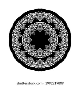 Mandala Ornaments Flower Shape Vector Illustration