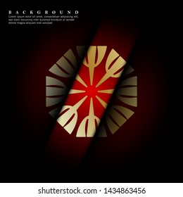 Mandala ornaments on a dark red background. vector design