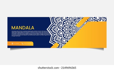 Mandala-Hintergrund für Webbanner-Unternehmen