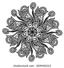 Mandala outline coloring page, kdp design, kdp book interior, free coloring book design, coloring page for adults, mandala design, free vector, mandala ornamentals design