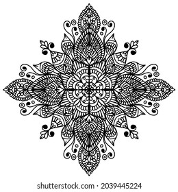 Mandala outline coloring page, kdp design, kdp book interior, free coloring book design, coloring page for adults, mandala design, free vector, mandala ornamentals design