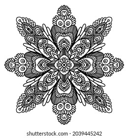 Mandala outline coloring page, kdp design, kdp book interior, free coloring book design, coloring page for adults, mandala design, free vector, mandala ornamentals design