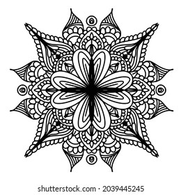 Mandala outline coloring page, kdp design, kdp book interior, free coloring book design, coloring page for adults, mandala design, free vector, mandala ornamentals design