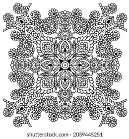 Mandala outline coloring page, kdp design, kdp book interior, free coloring book design, coloring page for adults, mandala design, free vector, mandala ornamentals design