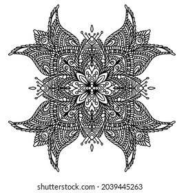 Mandala outline coloring page, kdp design, kdp book interior, free coloring book design, coloring page for adults, mandala design, free vector, mandala ornamentals design