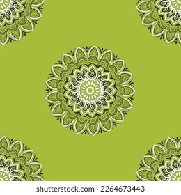 Diseño de patrones decorativos de esquema de Mandala