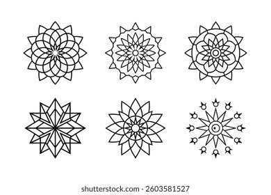 Mandala Outline Vector Collection | High-Quality Design Pack
