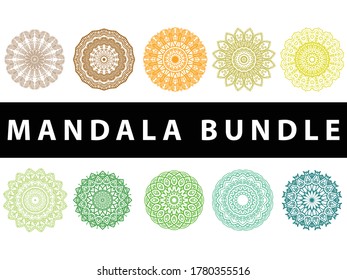 Mandala Pack Raonbow Color Vector Art