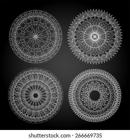 Mandala For Painting. Vector Circle Ornament. Design Element