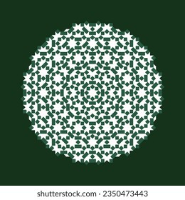Mandala Pattern, 8 Fold Symmetry, Collider Pattern, 2 tiles repeating pattern