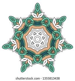 Mandala pattern. Abstract vector. - Vector