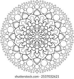 Mandala Pattern Art Therapy Mindfulness, Relaxamento e alívio de estresse, Tatoo, Padrões decorativos  