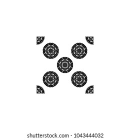 Mandala pattern beautiful lace for fabric and wallpaper