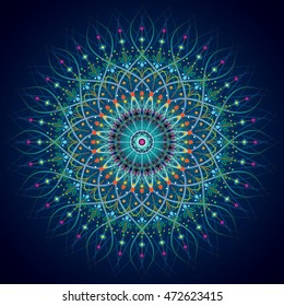 mandala pattern circle geometric ornament background