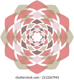mandala pattern circle illustration geometric meditation logo 