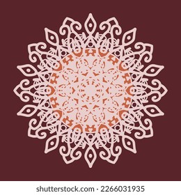 Mandala Pattern Circular flower design for Arabic festival Ramadan, puja, Baisakhi, holi, Mehndi, Henna, tattoo, decoration, alpona. 
Decorative ornament in ethnic oriental style hand draw doodle art 