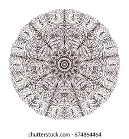 Mandala,    pattern, Circular  ornament, design  element, Vector