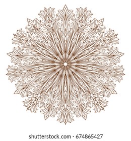  Mandala  pattern, Circular  ornament, design  element, Vector