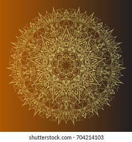   Mandala,   pattern, Circular ornament design , Vector