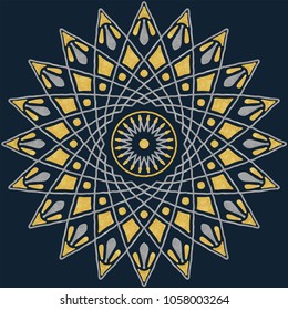 Mandala pattern color good mood