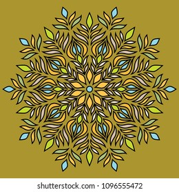 Mandala pattern color good mood
