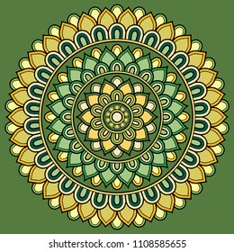 Mandala pattern color good mood
