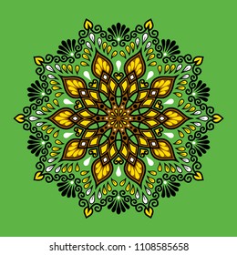 Mandala pattern color good mood