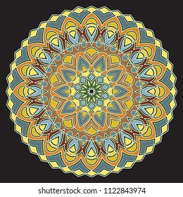 Mandala pattern color good mood