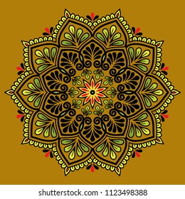 Mandala pattern color good mood