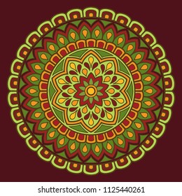 Mandala pattern color good mood