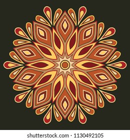 Mandala pattern color good mood
