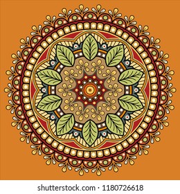 Mandala pattern color good mood