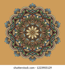 Mandala pattern color good mood