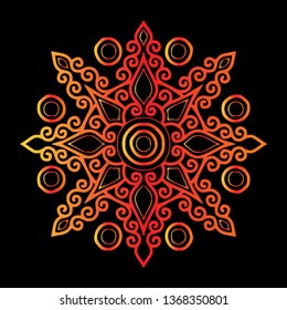 Mandala pattern color good mood doodles sketch
