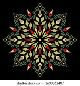 Mandala pattern color good mood Baroque