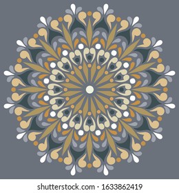 Mandala pattern color good mood Middle Ages
