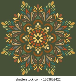Mandala pattern color good mood Baroque