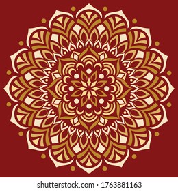 Mandala pattern color Stencil doodles sketch. Good for creative and greeting cards, posters, flyers, banners and covers