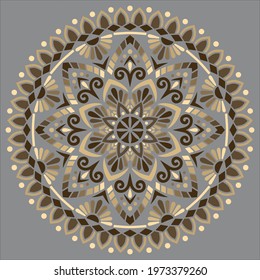 Mandala pattern color Stencil doodles sketch good mood Good for creative and greeting cards, posters, flyers, banners and covers