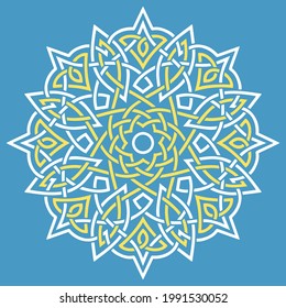 Mandala pattern color Stencil doodles sketch good mood Good for creative and greeting cards, posters, flyers, banners and covers