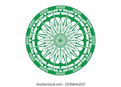 Mandala pattern colored background. Vector illustration. Meditation element for India yoga. Ornament for decorating a greeting. Set of vintage Wedding Invitation card