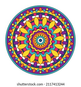 Mandala Pattern - Colorful Mandala, Vector