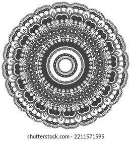 mandala pattern coloring book.ornament round mandala  Perfect for use in any other kind of design. Oriental black vector, Weave design elements.