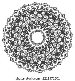 mandala pattern coloring book.ornament round mandala  Perfect for use in any other kind of design. Oriental black vector, Weave design elements.