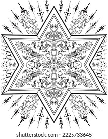 Mandala Pattern for Coloring and Decorating Illustrated by Art By Uncle 83