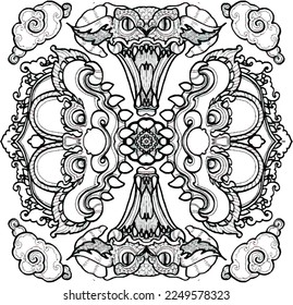 
Mandala Pattern for Coloring and Decorating Illustrated by Art By Uncle 226