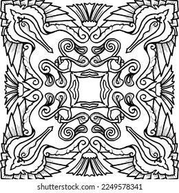 
Mandala Pattern for Coloring and Decorating Illustrated by Art By Uncle 223